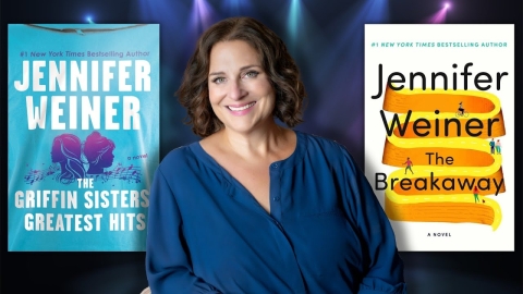 Author image with book covers