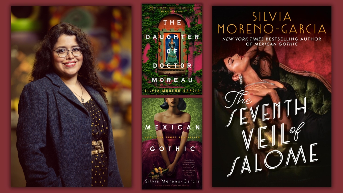 Author image with book covers