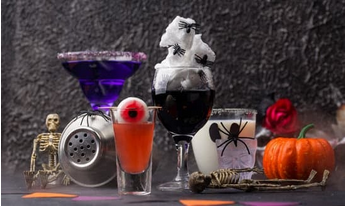 Halloween themed drinks